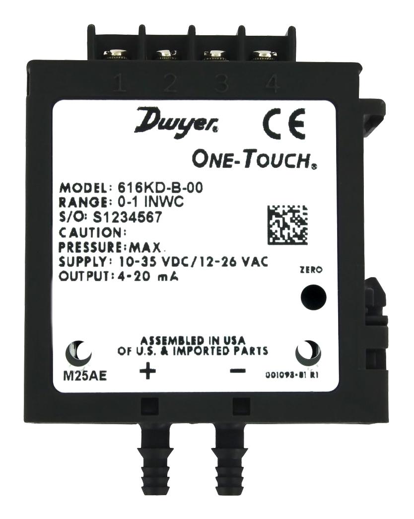 DWYER 616KD Pressure Transmitter – Industrial Differential Pressure Sensor