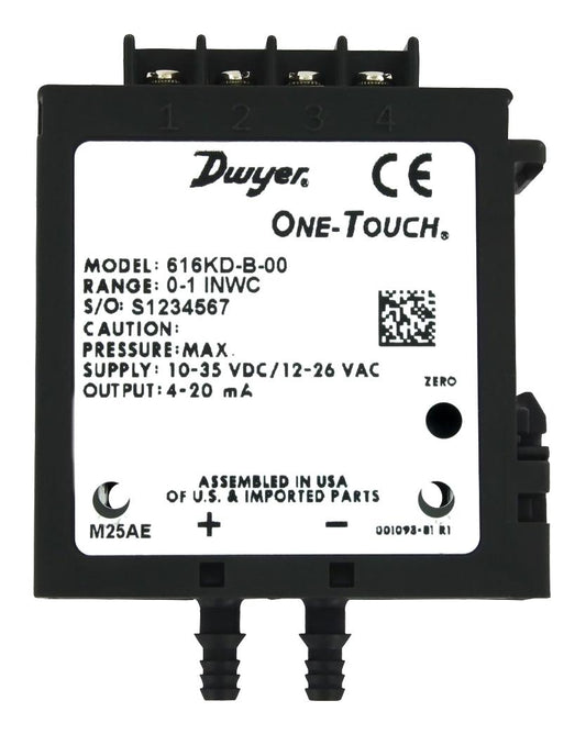 DWYER 616KD Pressure Transmitter – Industrial Differential Pressure Sensor