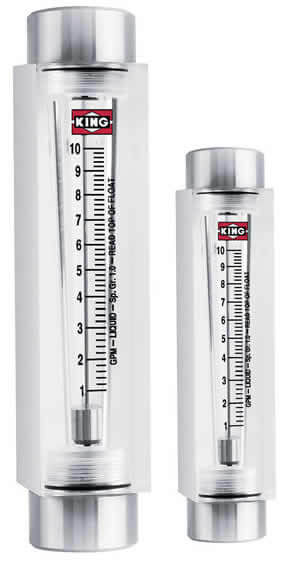 KING 7510 Series Acrylic Flow Meter – Industrial Variable Area Flow Measurement
