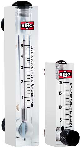 KING 7520 Glass Tube Flow Meter – Laboratory and Process Applications

