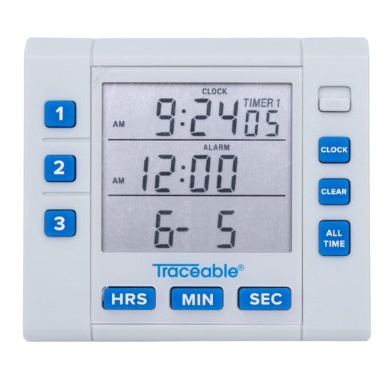 Traceable Big-Digit Timer – Multi-Channel Laboratory Process Timer
