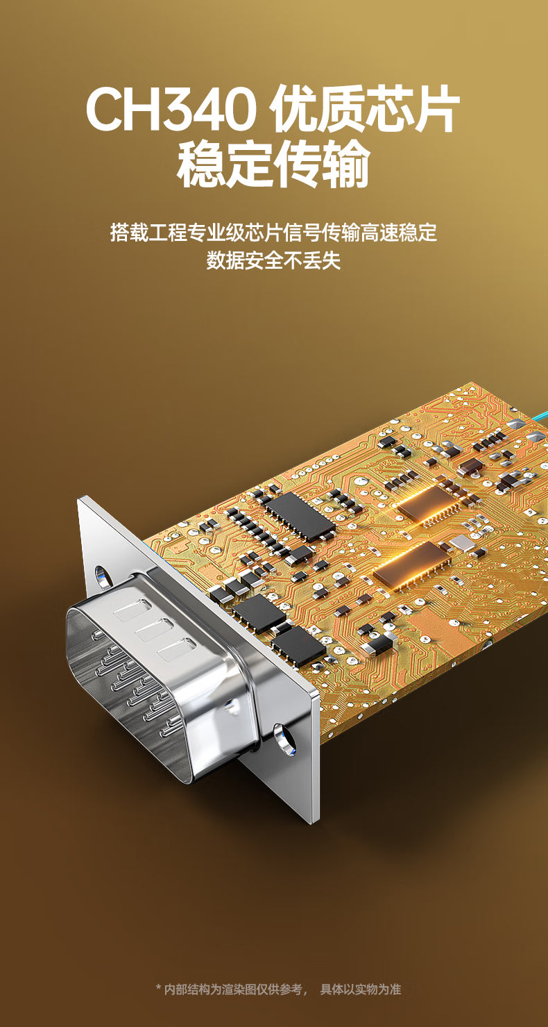 Industrial Grade USB to RS485 Serial Converter Cable – 9-Pin DB9 COM Port Adapter for PC Communication – 1 Meter
