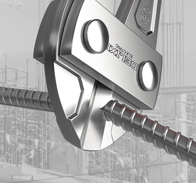 Industrial Bolt Cutter 8 Inch – Heavy Duty Rebar & Steel Wire Cutter – High Leverage Cable, Chain & Lock Cutting Pliers