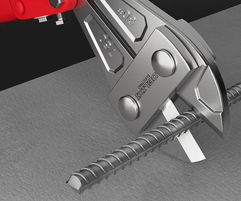 Industrial Bolt Cutter 8 Inch – Heavy Duty Rebar & Steel Wire Cutter – High Leverage Cable, Chain & Lock Cutting Pliers