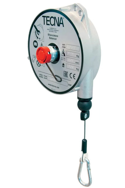 TECNA Standard INOX Rope Balancers | Corrosion-Resistant Stainless Steel Spring Reels for Precision Handling