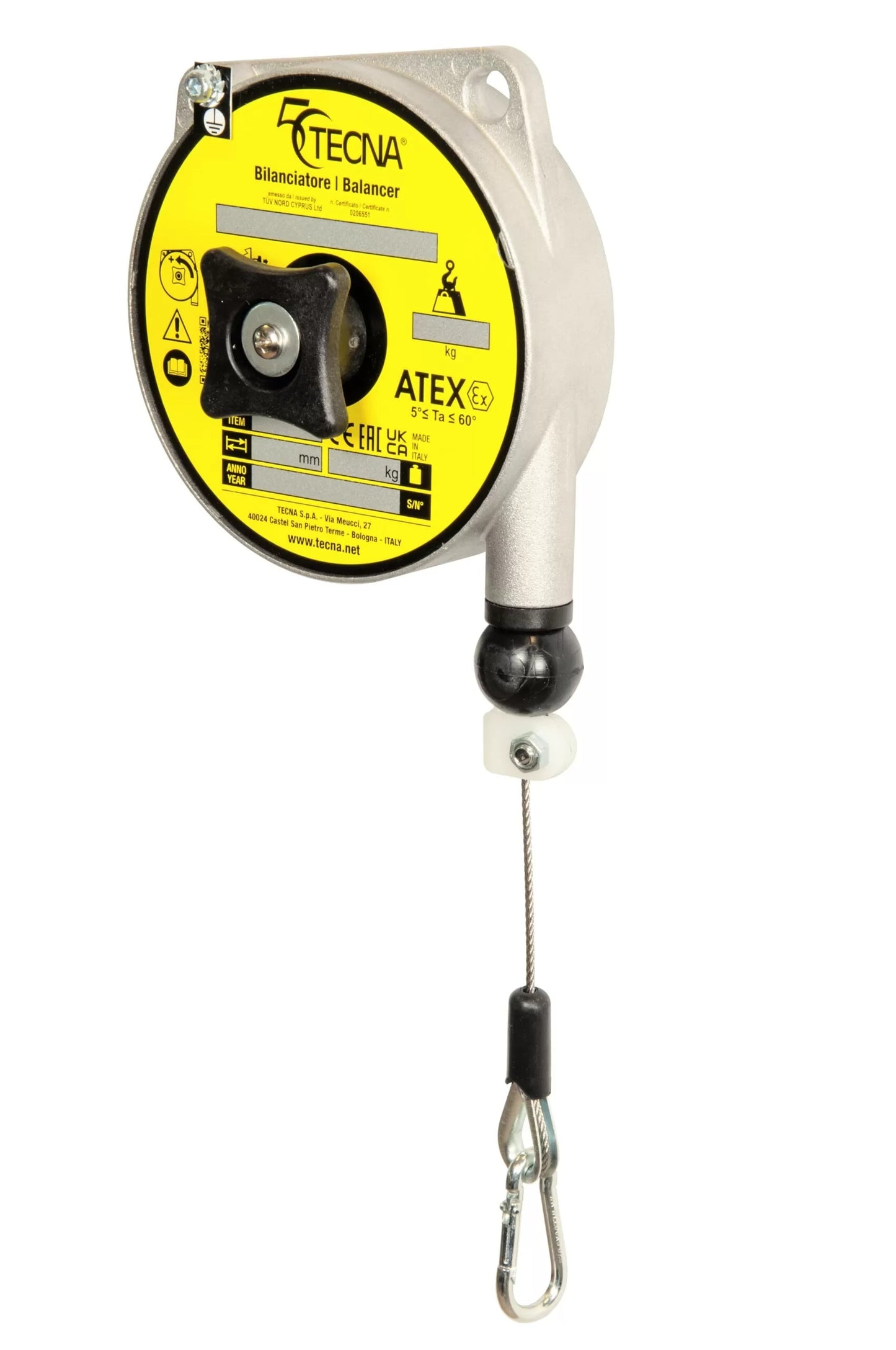 TECNA ATEX Balancers – Explosion-Proof Spring Balancers for Oil & Gas, Chemical & Industrial Safety