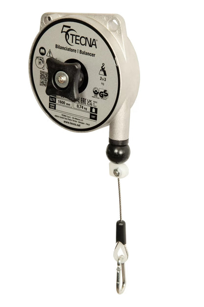 TECNA Standard INOX Rope Balancers | Corrosion-Resistant Stainless Steel Spring Reels for Precision Handling