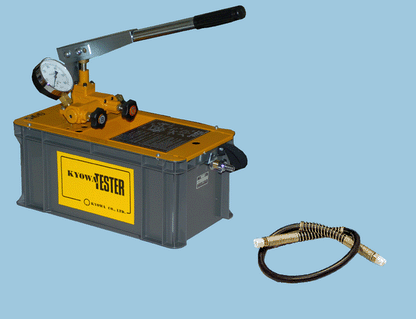 KYOWA Manual Hydraulic / Water Pressure Test Pump – T-50K-P (5MPa / 50 Bar, 4.5L Tank)